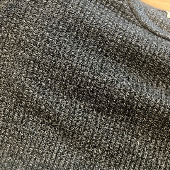 Anthropology T.la dark gray long sleeved flared hem t-shirt - Picture 4 of 6